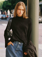 Allen Ribbed Sweater Black