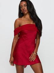 Adoration Mini Dress Red