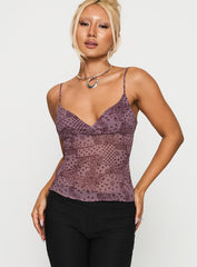 Thank The Angels Backless Top Purple