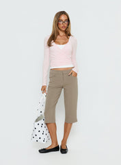 Sylka Long Sleeve Jersey Wrap Top Ballet Pink