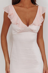 Zerai Ruffle Trimmed Maxi Dress Pink