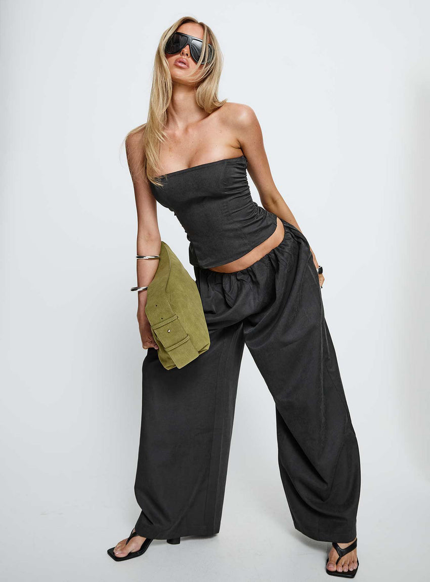 Odara Wide Leg Pants Black