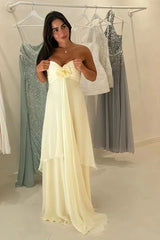 Pretty A Line Strapless/Sweetheart Silver/Light Pink Long Party Dress with Ruffles