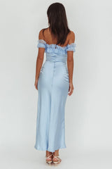Summerfield Off-Shoulder Maxi Dress Blue