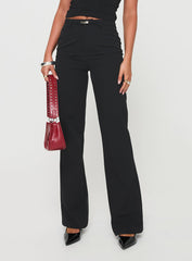 Flounce Pants Black