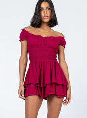 The Love Galore Romper Burgundy
