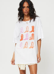 Chambre Oversized Graphic Tee White