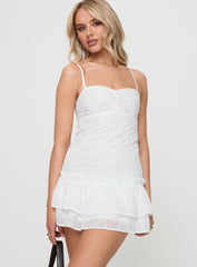 Harpin Mini Dress White