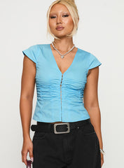 Indulgence Corset Top Blue