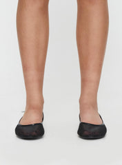 Therapy Arlo Ballet Flats Black Mesh