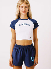 USD Homerun Tee Navy / White