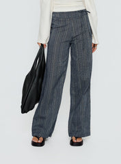 Rush Hours Tie Up Pants Navy
