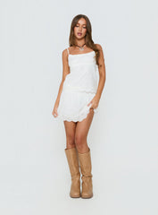 Tiriah Embroidered Cami Top White