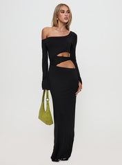Kazimier Long Sleeve Maxi Dress Black