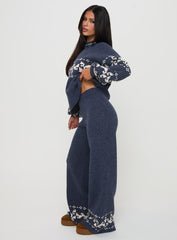 Alpine Knit Pants Navy / Cream