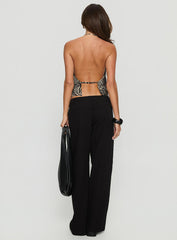 Vendi Low Rise Pant Black