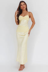 Arizona Sunset Criss-Cross Bow Back Dress Yellow