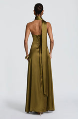 Morven Maxi Dress - Deep Olive