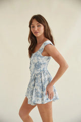 Kaylyn Bustier Button Romper